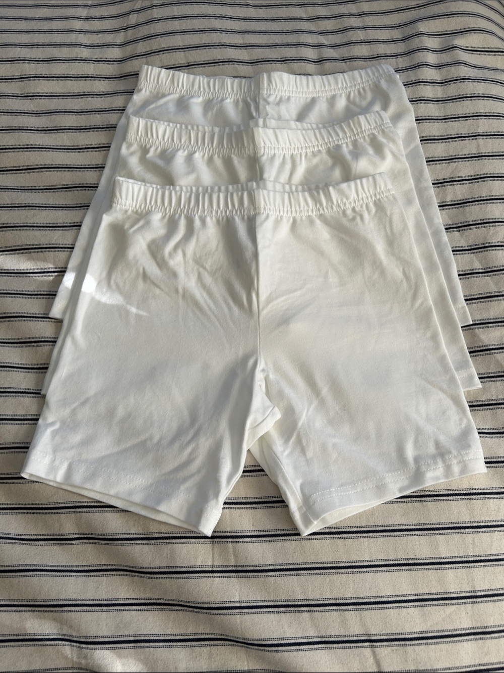 NWOT Carter's White Girls sz 12 Stretch Bike Shorts - 3-Pack (listing 2/2)